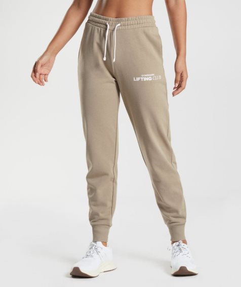 Women's Gymshark Social Club Jogger Khaki | CA A617D3